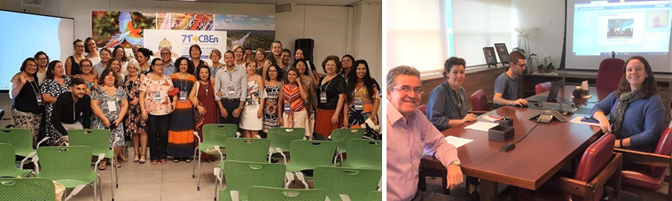 Participantes da XIX Reunião do Comitê Consultivo da BVS Enfermagem Brasil e participação remota da BIREME.