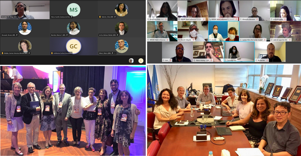 Examples of online or face-to-face follow up meetings of Terms of Cooperation with PAHO Brazil